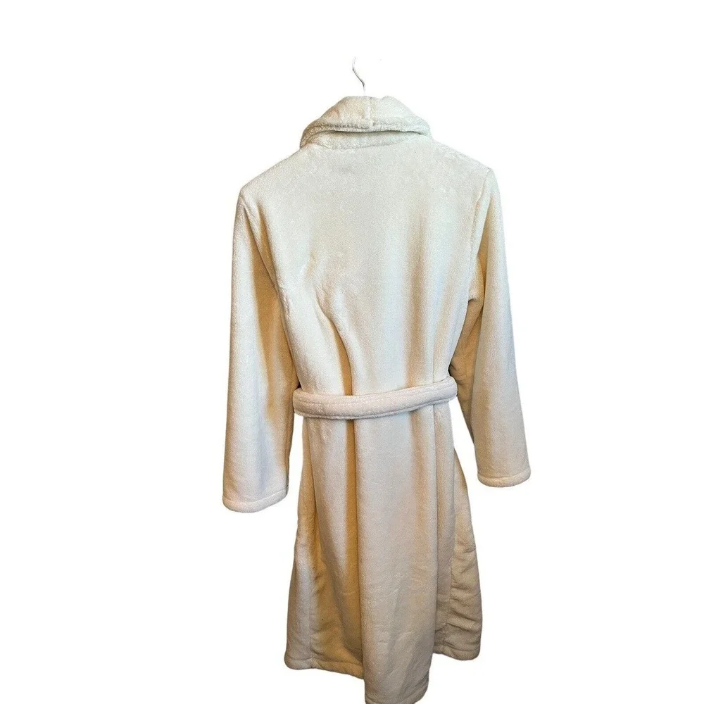 NWT Soft Surroundings Belted Robe Womens Ecru Cream Amalia Medium Soft Cozy